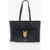 Moschino Love Faux Leather Tote Bag With Golden Details Black