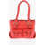 Moschino Love Faux Leather Shoulder Bag With Braided Handle Red