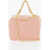 Moschino Love Faux Leather Bag With Chain Shoulder Strap Pink