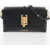 Moschino Love Faux Leather Shoulder Bag With Maxi Logo On The Back Black