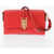 Moschino Love Faux Leather Shoulder Bag With Maxi Logo On The Back Red