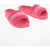 Moschino Love Fabric Slides With Mesh Details Pink