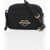 Moschino Love Nylon Crossbody Bag With Golden Logo Black