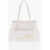 Moschino Love Quilted Faux Leather Shoulder Bag With Golden Logo White