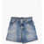 DSQUARED2 5 Pockets Shorts With Visible Stiching Blue
