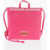 Moschino Love Faux Leather Handbag With Printed Logo Pink
