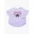 Converse All Star Chuck Taylor Crew-Neck Boyfriend T-Shirt With Front Violet