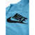 Nike Solid Color Hoodie With Printed Logo Light Blue
