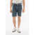 Zadig & Voltaire Denim Tom Boy Shorts With Back Logo Patch Blue