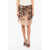 Diesel Cremisi Miniskirt With Transparent Effect And Velvet Trims Pink