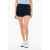 Zadig & Voltaire Terry Cotton Shorts With Animalier Motif Blue