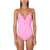 ETRO One Piece Swimsuit With Logo PINK