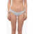 Karl Lagerfeld All-Over Iconic Printed Bikini Bottom With Knotted Laces Black & White