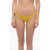 Karl Lagerfeld All-Over Iconic Printed Bikini Bottom With Knotted Laces Yellow