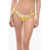 Karl Lagerfeld Tie Dye Effect Bottom Bikini With Knotted Laces Yellow