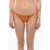 Karl Lagerfeld Lurex Tie-Side Bikini Bottom Orange