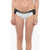 Karl Lagerfeld Two-Tone Sport Bikini Bottom With Logoed Elastic Band At The Black & White