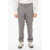 Diesel Wool Blend P-Moe Chino Pants With Contrasting Side Bands Gray