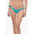 Karl Lagerfeld Solid Color Tie-Side Bikini Bottom Light Blue