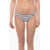 Karl Lagerfeld Two-Tone Awning Striped Bikini Bottom Black & White