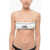 Karl Lagerfeld Contrasting Details Bandeau Bikini Top Black & White