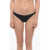 Karl Lagerfeld Solid Color Bikini Bottom With Contrasting Edge Black