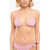 Moschino Swim Striped Bikini Bra Pink