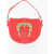 Versace Jeans Couture Texture Faux Leather Shoulder Bag With Maxi Go Red