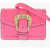 Versace Jeans Couture Faux Leather Bag Embellished With Maxi Golden Pink
