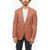 CORNELIANI Wool And Silk-Blend Leader Soft Blazer With Hopsack Pattern Orange