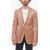 CORNELIANI Half-Lined Gate Herringbone Cashmere Blend Blazer Orange