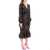 SALONI 'Alya' Ruffled Midi Dress BLACK RAINBOW