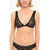 DSQUARED2 Lace Triangle Bra With Logoed Elastic Black