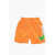 Nike Swim Swim Shorts With Side Print Logo Orange