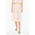 forte_forte Striped Linen Longuette Skirt White