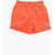 Converse All Star Chuck Taylor Solid Color Swim Shorts With Drawstrin Orange