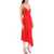 N°21 Satin Slip Dress With Asymmetrical Hem ROSSO