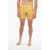 Karl Lagerfeld Printed Flower Boxer Swimsuit Yellow