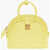 MCM Leather Anna Crossboby Bag With Gold Metal Logo Plaque Yellow