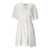 TWINSET TWINSET WHITE DRESS WITH SANGALLO EMBROIDERY White