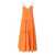 Weili Zheng WEILI ZHENG ORANGE LONG LINEN DRESS Orange