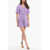 Paul Smith Buttoned Short Sleeved Printed Jumpsuit Violet