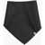Alyx Solid Color Satin Triangular Bandana Black