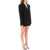 AREA Blazer Dress With Cut-Out And Crystals BLACK