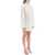 MSGM Mini Shirt Dress With Cut-Outs And Bows BIANCO