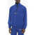 Bel-Air Athletics Nylon Windbreaker Jacket With Embroidered Logo Blue