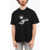 Neil Barrett Crewneck Printed D.j. Felix Short Sleeved T-Shirt Black