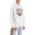 Evisu Hoodie With Embroidery And Print OFF WHITE