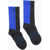 adidas Stella Mccartney Two-Tone Ribbed Socks Blue