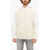 Neil Barrett Cable Knit Easy Fit Hybrid Hoodie White